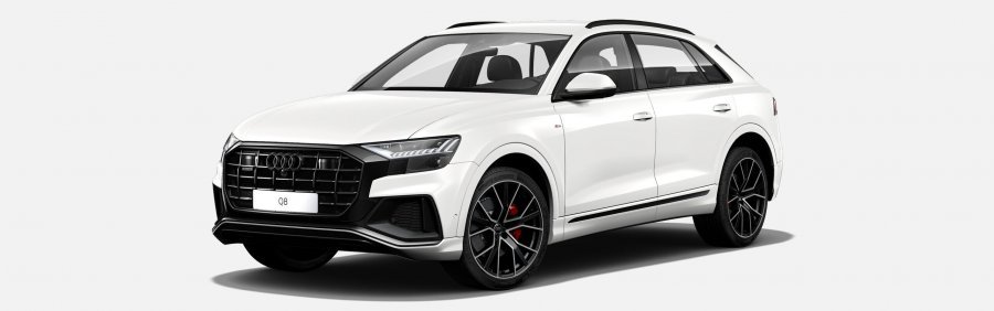 Audi Q8, Q8 50 TDI quattro, barva bílá