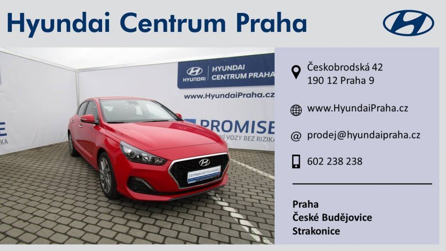 Hyundai i30, 1,4 T-GDI 103 kW (95 NAT) 6 st. man, barva červená