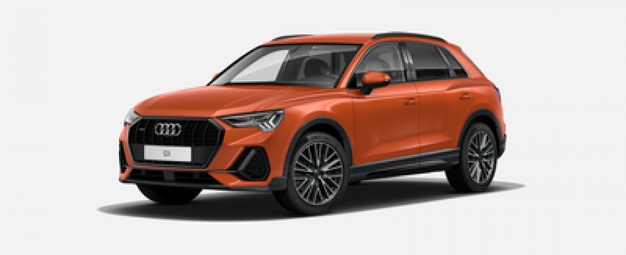 Audi Q3, S line 40 TDI 140 kW q, barva oranžová