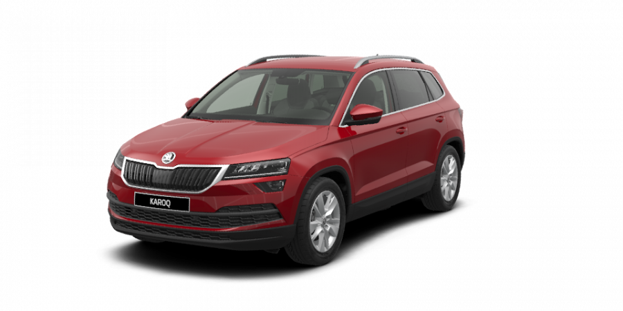 Škoda Karoq, 2,0 TDI 110 kW 7-stup. automat. 4x4, barva červená