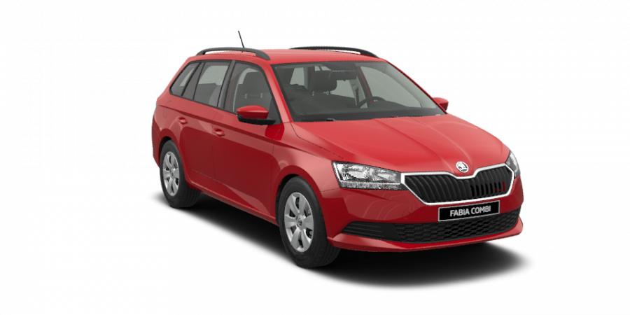 Škoda Fabia, 1,0 MPI 55 kW 5-stup. mech., barva červená