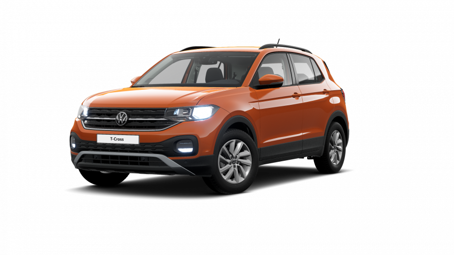 Volkswagen T-Cross, T-Cross Life 1,0 TSI 81 kW 6G, barva oranžová