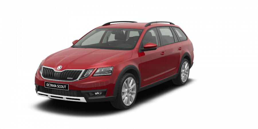 Škoda Octavia, 2,0 TDI 135 kW 7-stup. automat. 4x4, barva červená