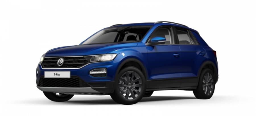 Volkswagen T-Roc, Design 1,0 TSI 6G, barva modrá