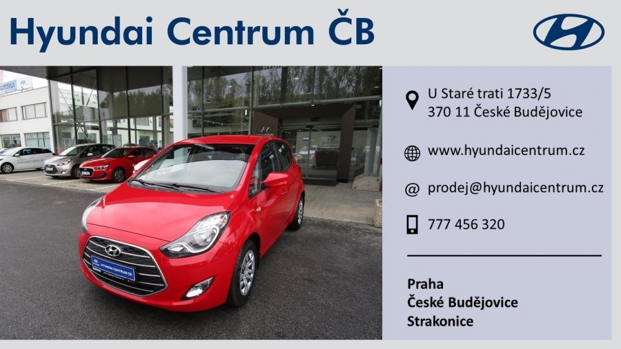 Hyundai ix20, 1,6i 92 kW (95 NAT) 6 st. man, barva červená