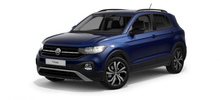 Volkswagen T-Cross, Life 1.0 TSI 85 kW 7DSG, barva modrá