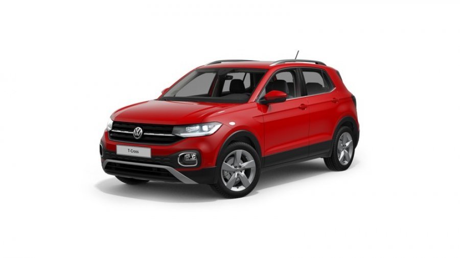 Volkswagen T-Cross, Style 1,0 TSI 85 kW 6G, barva červená