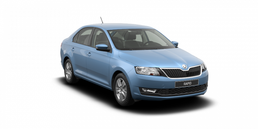 Škoda Rapid, 1,0 TSI 70 kW 5-stup. mech., barva modrá