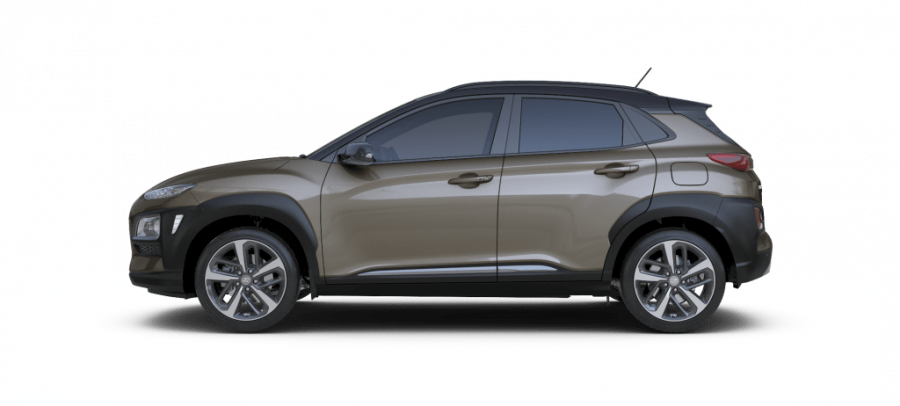 Hyundai Kona, 1,0 T-GDI 88 kW (95 NAT) 6 st. man, barva hnědá