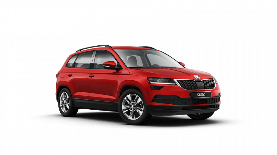 Škoda Karoq, 2,0 TDI 110 kW 6-stup. mech., barva červená