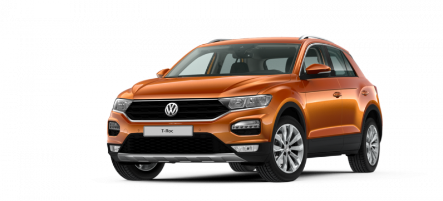 Volkswagen T-Roc, Design 1,5 TSI EVO ACT OPF 6G, barva oranžová