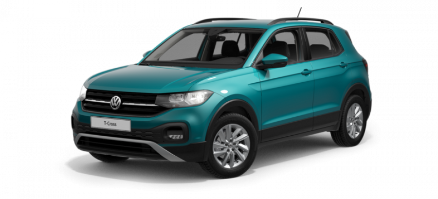 Volkswagen T-Cross, Life 1.0 TSI 70 kW 5G, barva tyrkysová