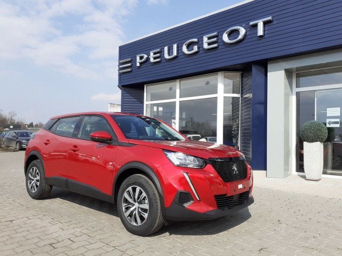 Peugeot 2008, Active 1,2 100k, barva červená