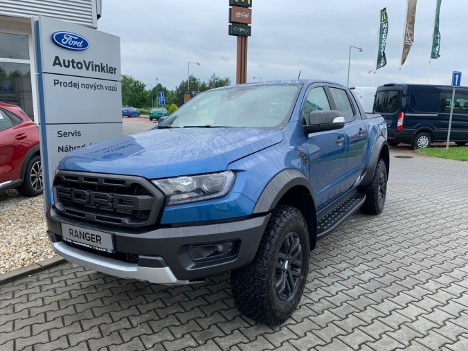 Ford Ranger, Raptor, Dvojkabina, 2.0 EcoBlue Bi-Turbo 157 kW/213 k, 10st. automatická, 4WD, barva modrá