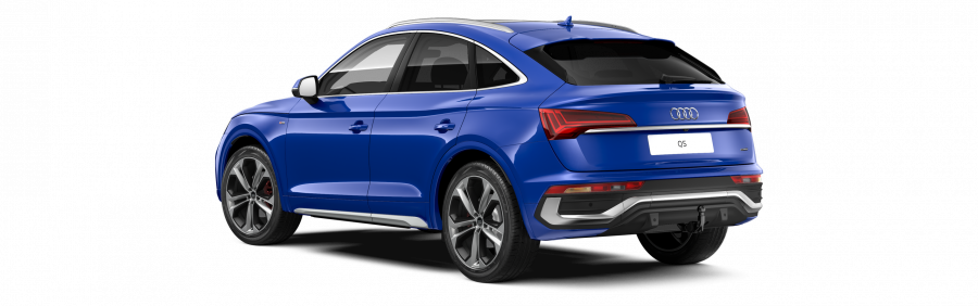 Audi Q5 Sportsback, Q5 SB S line 40 TDI 150kW quattro, barva modrá