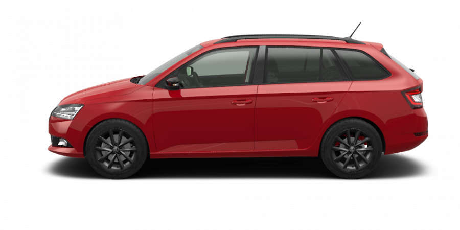 Škoda Fabia, 1,0 TSI 81 kW 6-stup. mech., barva červená