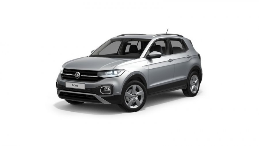 Volkswagen T-Cross, Style 1,5 TSI 110 kW 7DSG, barva stříbrná