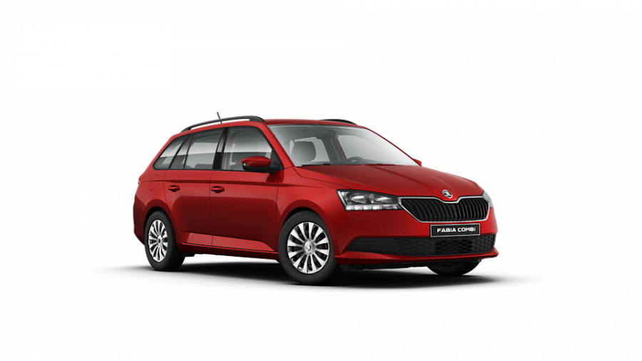 Škoda Fabia, 1,0 TSI 70 kW 5-stup. mech., barva červená