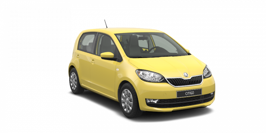 Škoda Citigo, 1,0 MPI 55 kW 5-stup. ASG, barva žlutá