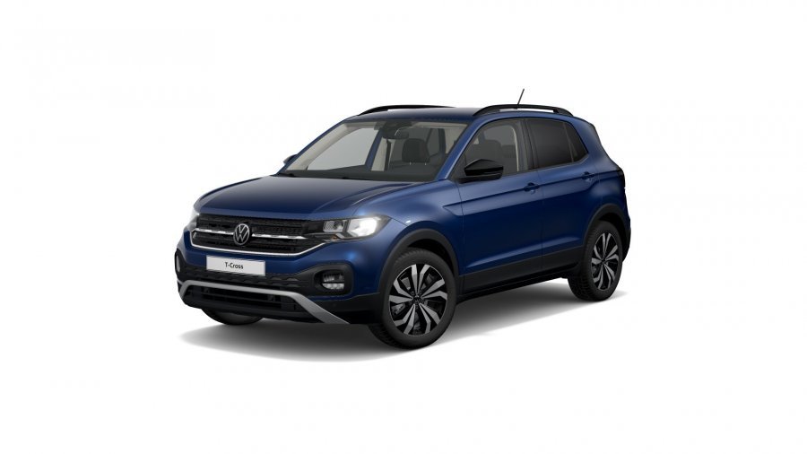 Volkswagen T-Cross, T-Cross Life 1,0 TSI 81 kW 6G, barva modrá