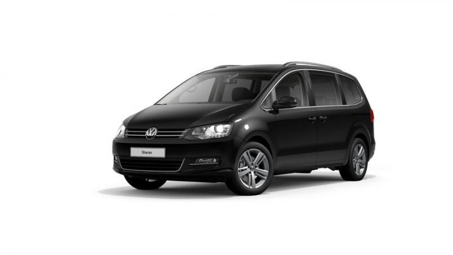 Volkswagen Sharan, 2.0 TDI 4MOT 7DSG, barva černá