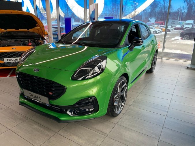 Ford Puma, hatchback, ST X 5D 1,5 EcoBoost 147 kW / 200 k, barva zelená