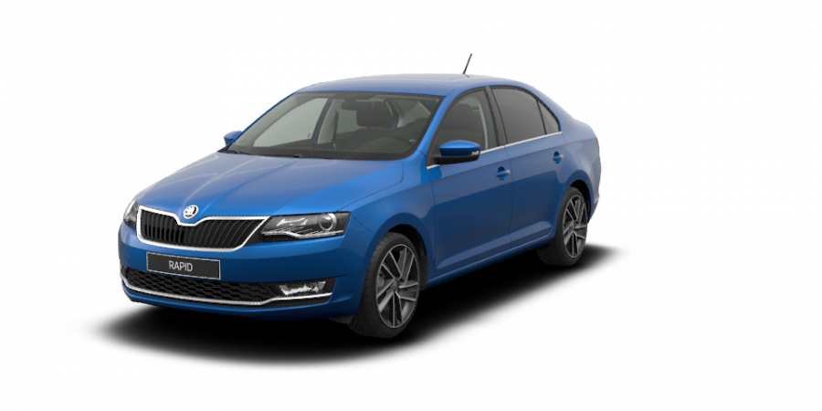 Škoda Rapid, 1,0 TSI 81 kW 6-stup. mech., barva modrá