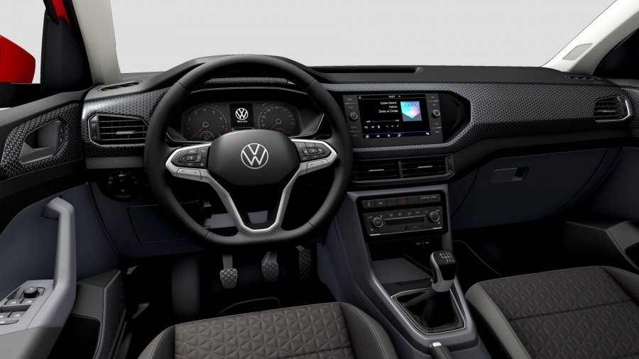 Volkswagen T-Cross, T-Cross Style 1,0 TSI 81 kW 6G, barva červená