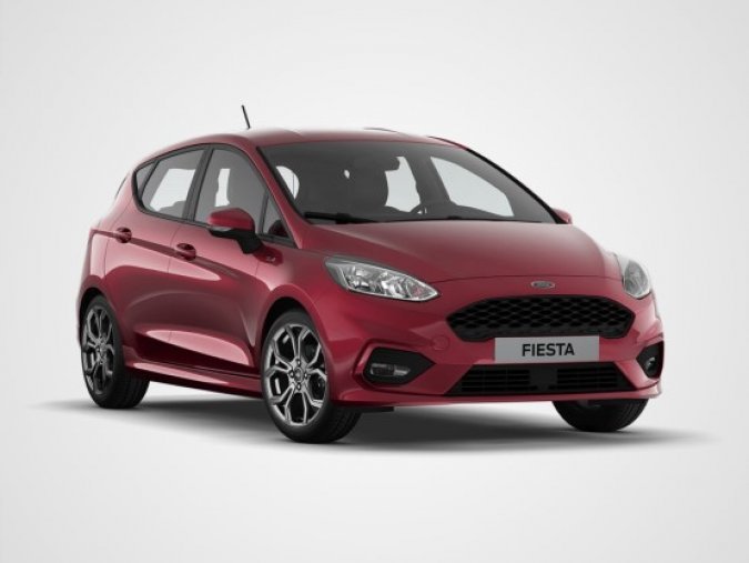 Ford Fiesta, 1.0 EcoBoost, barva červená