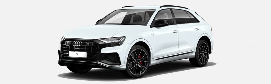 Audi Q8, Q8 50 TDI quattro, barva bílá