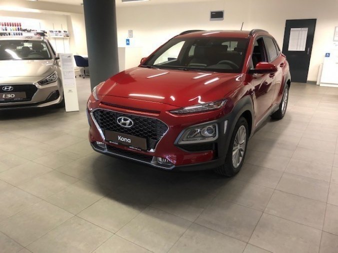 Hyundai Kona, 1,0 T-GDI 88 kW (95 NAT) 6 st. man, barva červená