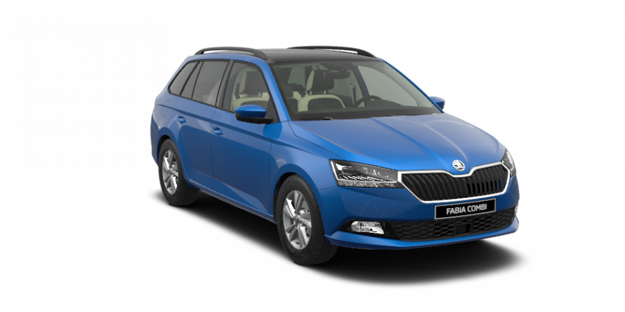 Škoda Fabia, 1,0 TSI 70 kW 5-stup. mech., barva modrá