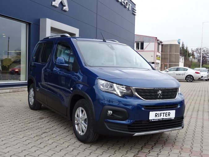 Peugeot Rifter, LONG ALLURE 1.5 HDi 100k MAN5, barva modrá