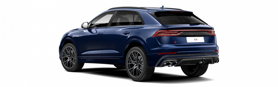 Audi Q8, SQ8 TFSI 373 kW quattro, barva modrá