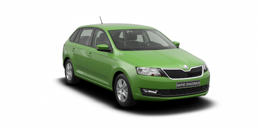 Škoda Rapid, 1,0 TSI 70 kW 5-stup. mech., barva zelená