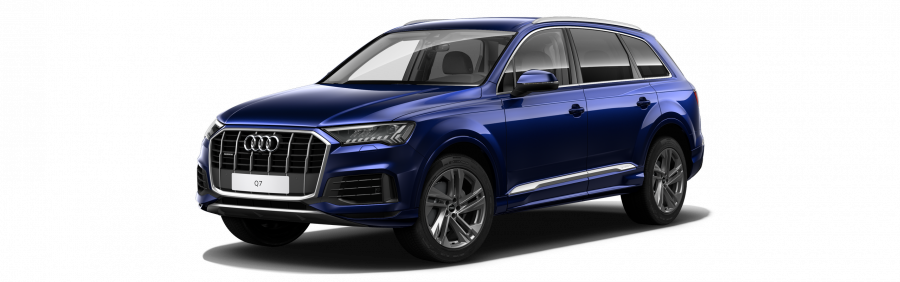 Audi Q7, Q7 50 TDI quattro, barva modrá