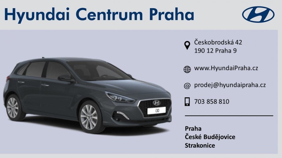 Hyundai i30, 1,4i 73 kW (95 NAT) 6 st. man, barva šedá