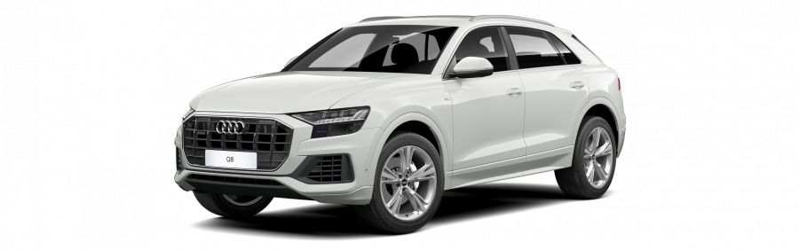 Audi Q8, Q8 55 TFSI quattro, barva bílá