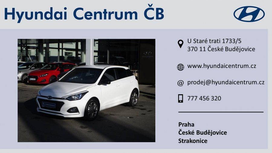 Hyundai i20, 1,25i 55 kW (95 NAT) 5 st. man, barva bílá