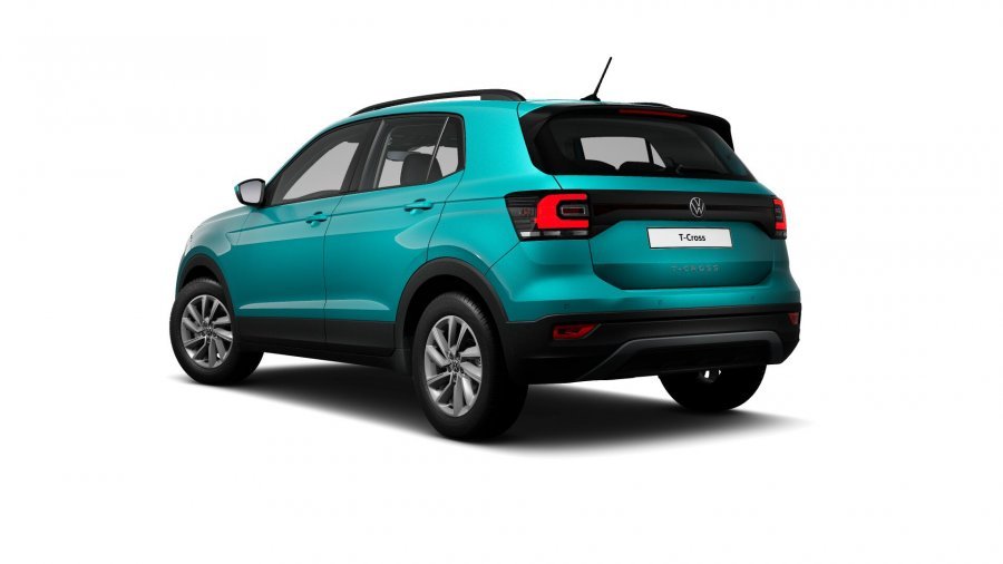 Volkswagen T-Cross, T-Cross Life 1,0 TSI 81 kW 6G, barva tyrkysová