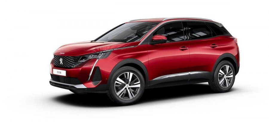 Peugeot 3008, Allure Pack 1,2 130k EAT8, barva červená