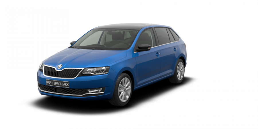 Škoda Rapid, 1,0 TSI 81 kW 6-stup. mech., barva modrá