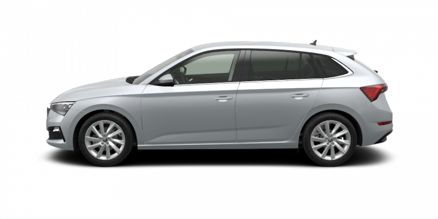 Škoda Scala, 1,6 TDI 85 kW 6-stup. mech., barva stříbrná