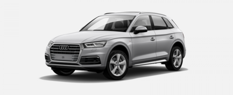 Audi Q5, Sport 40 TDI 140 kW q, barva stříbrná