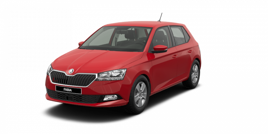 Škoda Fabia, 1,0 TSI 70 kW 5-stup. mech., barva červená