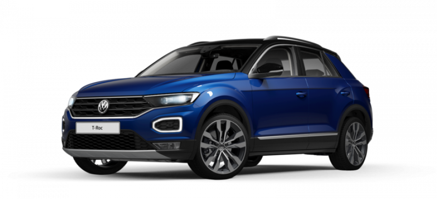 Volkswagen T-Roc, Style 1,5 TSI ACT 7DSG, barva modrá