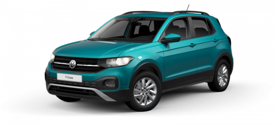 Volkswagen T-Cross, Life 1.0 TSI 70 kW 5G, barva tyrkysová