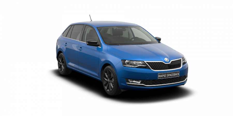 Škoda Rapid, 1,0 TSI 70 kW 5-stup. mech., barva modrá