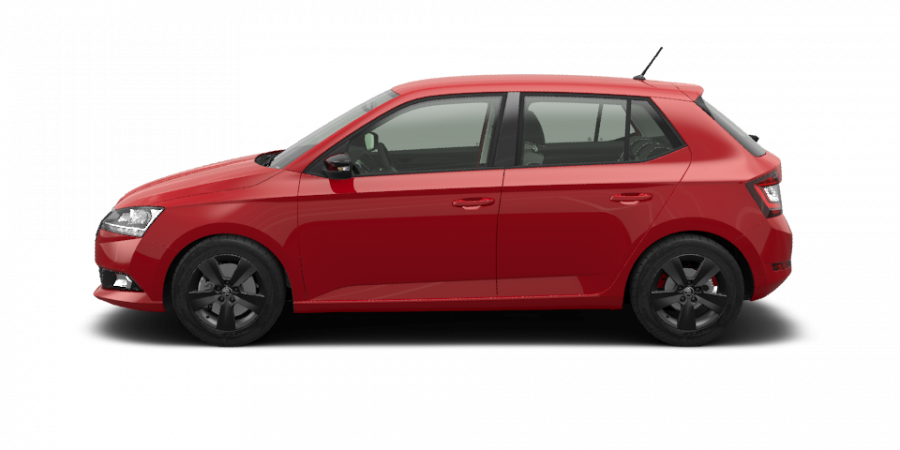 Škoda Fabia, 1,0 TSI 70 kW 5-stup. mech., barva červená