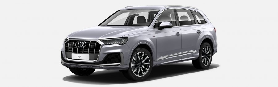 Audi Q7, Q7 S line 50 TDI quattro, barva stříbrná